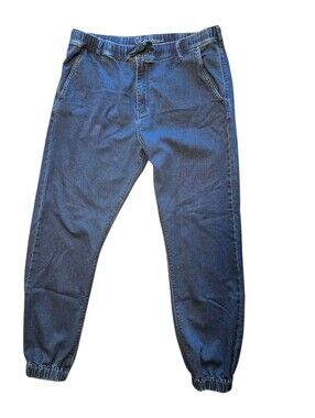 Chip & Pepper Women's Jogger Barrel Leg Jeans, XL Stretchy Dark Wash